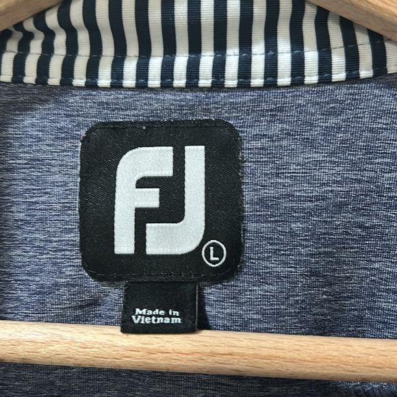 FJ MEN GREY PERFORMANCE POLO SHIRT W EMBROIDERED LOGO Sz LG - Picture 7 of 12